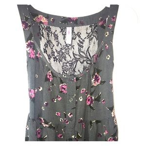 Adorable lace floral baby doll dress